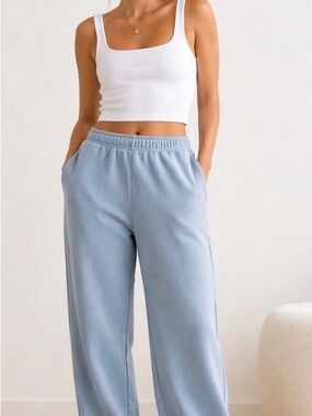 No Boundaries Light Blue Track Jogger Pants